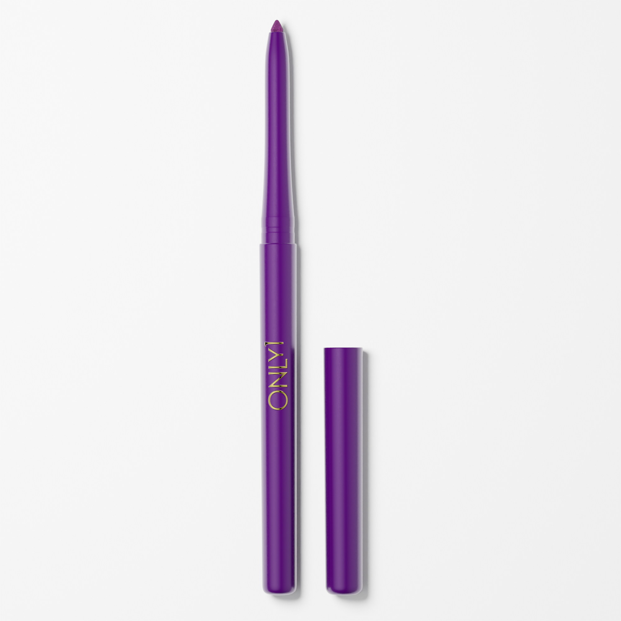 Retractable Eyeliner liner with a purple casing and dark tip, shown with the cap removed, on a plain white background.